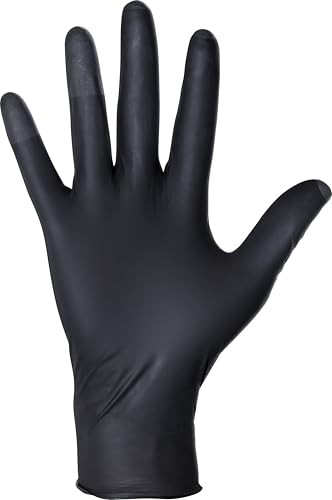 Raven Patriot Powder-Free Exam Grade Black Nitrile Gloves - 100 box (by weight)