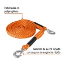  18346   5/8" x 3.5 m tow rope with hooks CUERDA CON GANCHO 2000 KG
