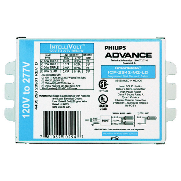 ICF2S42M2LDK 1 2X42W 4-PIN 120-277U .ELECT