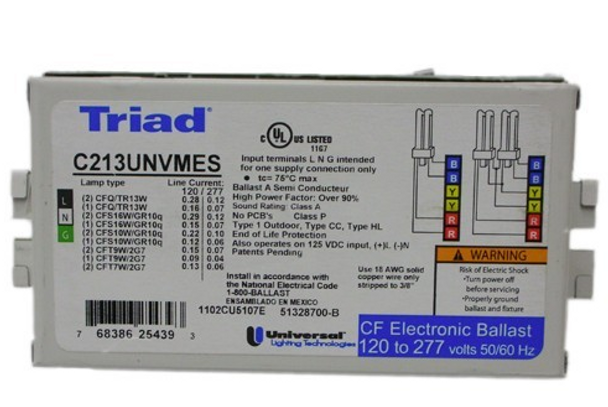 C213UNVSE 1,2X13W 4-PIN 120-277V ELECTR