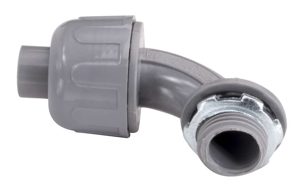 P494 1-1/4   L/T.90 CONN.PLASTIC