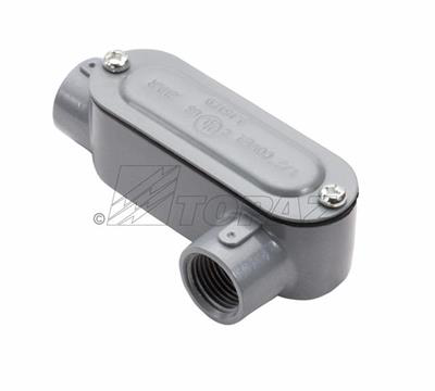 LL4CG 1-1/4" LL Conduit Body with Cover and Gasket