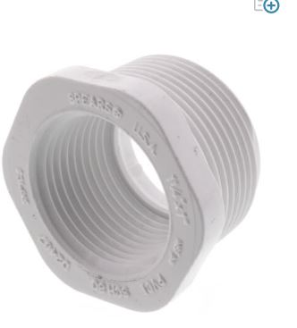 PVC Reducer 1-1/4” x 1” – Schedule 40 Threaded