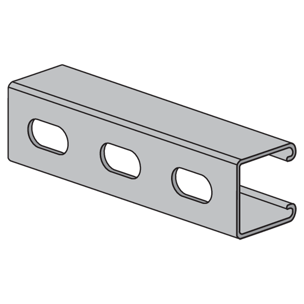 CHANNEL DEEP 1-5/8 X 1-5/8 X 14 Ga Channel Deep