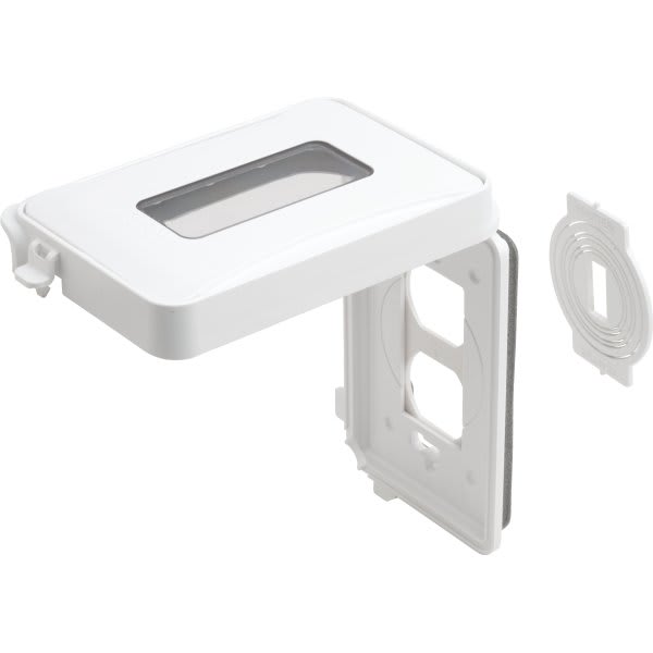 ML450W 1-Gang Weatherproof In-Use Cover, Expandable, white
