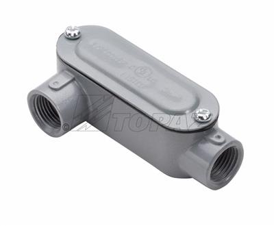 LR1CG  1/2" LR Conduit Body with Cover and Gasket