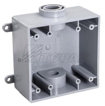 1291  1/2'' 2-HOLES 2- GANG TYPE FSC  BOX