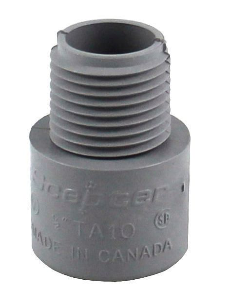 TA10   1/2"    PVC  TERMINAL  ADAPTER