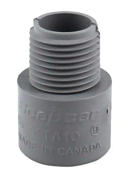 [TA10] TA10  1/2 in PVC Terminal Adapter-