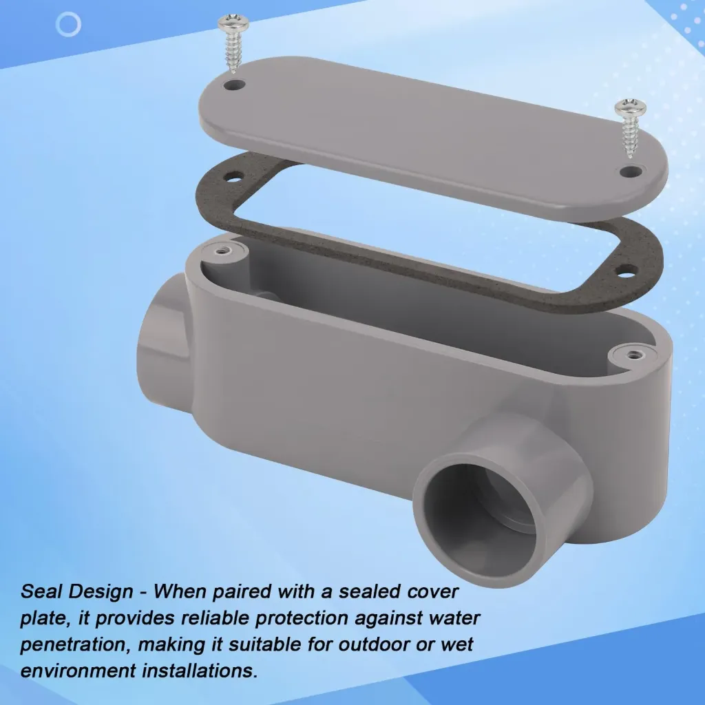 [SLR10S] SLR10S  1/2" PVC LR Conduit Body ELBOW