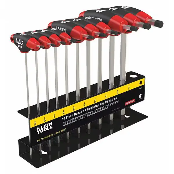 JTH910E    10 PIECE T HANDLE HEX KEY SET