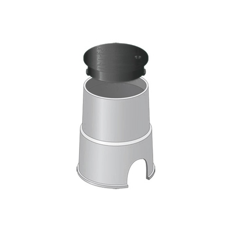 A181112  MA-D340   10" ROUND BOX BLACK ELEC UNDERGROUND PVC