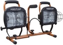 Twin Head Telescoping Work Light – 1000W Portable Jobsite Light.
