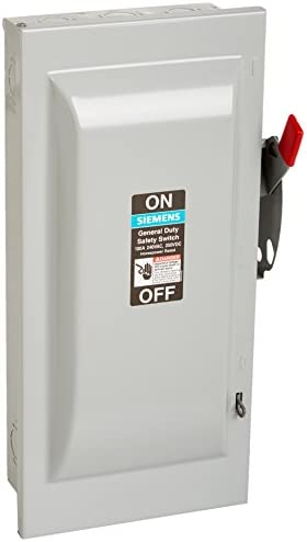 GF323NA   SAFETY SWITCH VBII  100A 3-POLE 4-WIRE 240V FUSIBLE GENERAL DUTY, NEMA TYPE 1 INDOOR ENCLOSURE, SERIES A SIEMENS