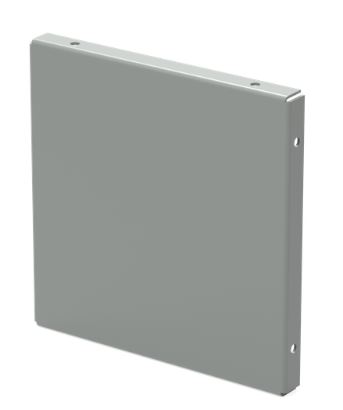 Galvanized Steel Closure Plate – 10 x 10 in No Knockout Cover.