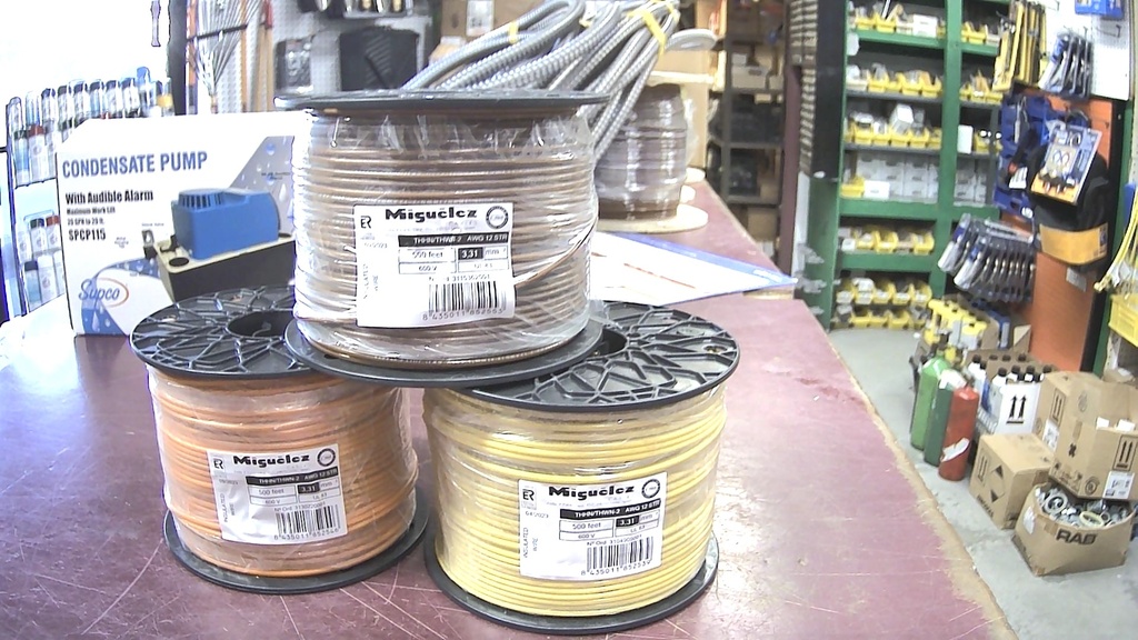 [THHN12ROLLO] THHN12ROLLO  #12 AWG THHN WIRE  COIL-500'FEET