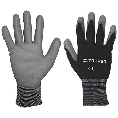 Nylon Work Gloves with Polyurethane Coating – Large-
