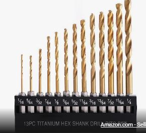 822153   13PC  TITANIUM DRILL BIT SET