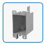 EZ14SO 402715  14 cu. in. PVC Old Work Electrical Outlet Box (1-Gang )