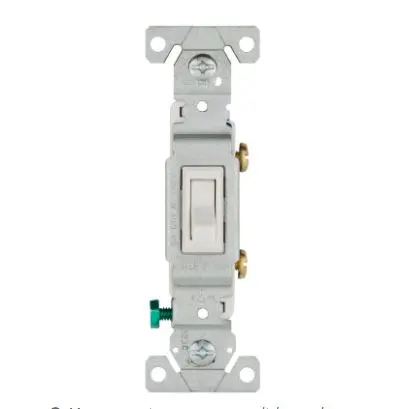 1301-7W  15A SP SWITCH  WHITE