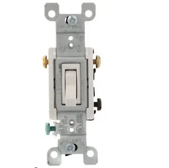 LEV1453-2W  15A .120V .3W. SWITCH  WHITE .1303W