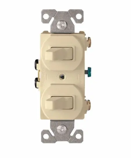 271V-BOX  15A.SP..TWO SWITCH  IVORY
