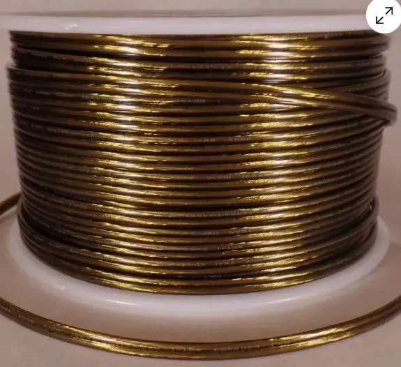 10198  18/2 CORD TYPE SPT  CLEAR/GOLD CABLE