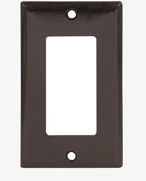 2151B-BOX  1G DCR PLATE BROWN