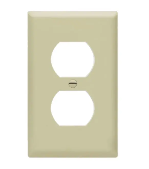 81410  1G PLATE DUPLEX IVORY