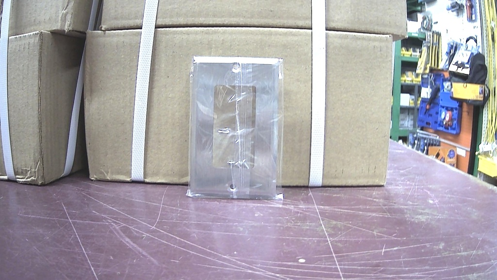 1-Gang Stainless Steel Decora Wall Plate.