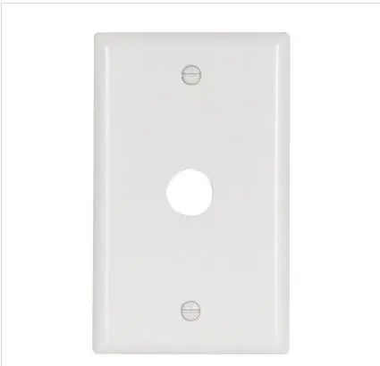 2159W-BOX   1G TELE PLATE WHITE COVER