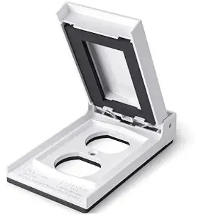 30501W  1G WEATHERPROOF  COVER DUPLEX WHITE