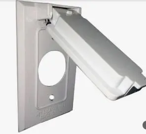 30509W  1G WEATHERPROOF  COVER SINGLE WHITE