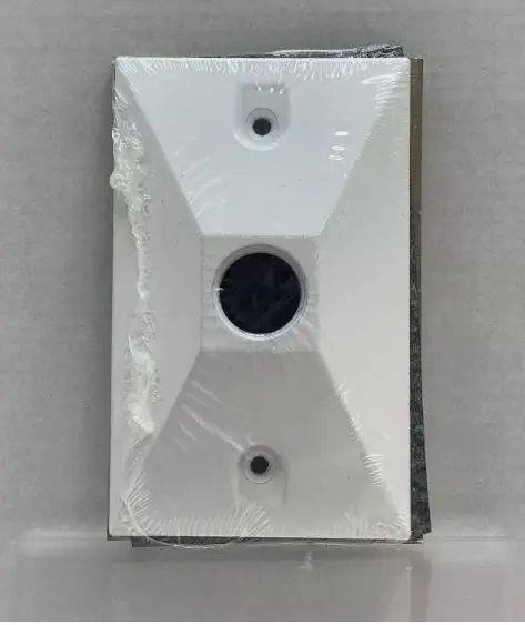 30351W  1G WRAP COVER 1 HOLE 1/2'' WHITE