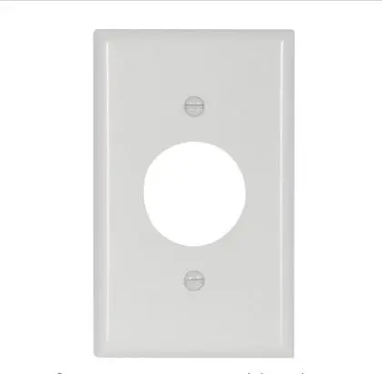 2131W-BOX  1G  SINGLE  PLATE COVER  WHITE