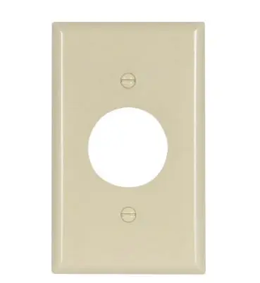 2131V-BOX  1G  SINGLE  PLATE COVER  IVORY