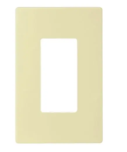 PJS26A  1G   ALMON  Wallplate 1G Deco Screwless Poly Mid Al COVER