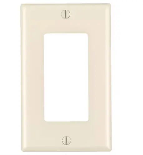 LEV80401A   DCR PLATE   Faceplate 1  Gangs: 1 Plastic, Light Almond