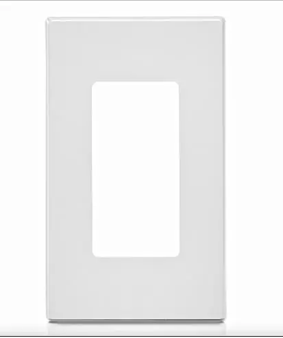 LEV80301-SW   1G  SNAP-ON  WHITE PLATE