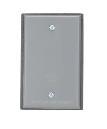  1-BC TWBC100G 402285  1-Gang Weatherproof Blank Cover-
