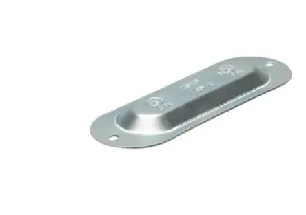 576S  2'' COVER STEEL 25PK  2" Conduit Body Cover, Zinc Plated Steel with Screws