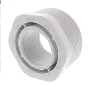 439-249   2" x 1" Sch 40 PVC Reducer ROSCA