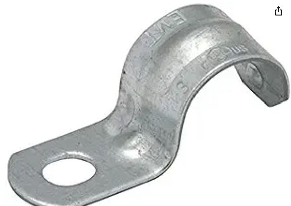 536   2" RIGID  1- HOLE STRAP 10/100-PK