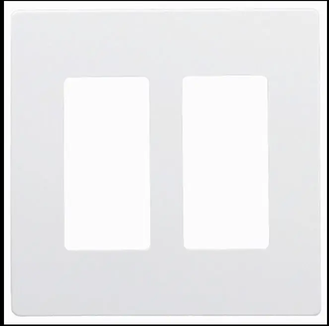 RWP262W 2-Gang (White) Screwless Wall Plate