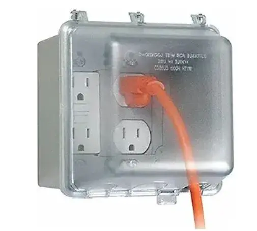 MM7440C  2-Gang Weatherproof In-Use Cover, 55-in-1, 4-3/4 in. Deep, Clear