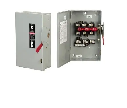 GUN324  TGN3324  200A 3P 240V IN NF  G/E  200A 240V 3-Wire 3-Pole General Duty Non-Fusible Safety Switch, NEMA 1