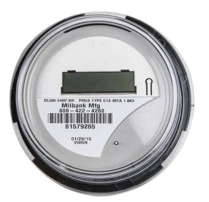 S-02S-20023E  200A 240V AC kWh Meter, 3-Wire, 7.2 kW, Hook Type