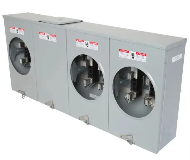 UA3717-ZGF  200A 3-POS ST HORIZONTAL Siemens  200A Ringless Meter Socket, 3-Position, No Bypass, Overhead/Underground