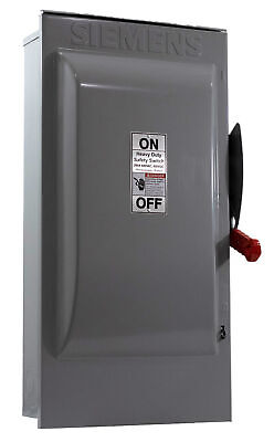 [HF364NR] HF364NR  200A.3P.600V.3R.FS.HF364NR Siemens Low Voltage Circuit Protection Heavy Duty Safety Switch. 3-Pole 3-Fuse and solid neutral Fused in a type 3R enclosure (outdoor). Rated 600VAC (200A).