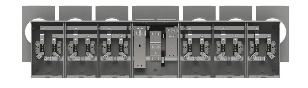 UA6739-KG  200A ALUMINIO 6-POS. AL HORIZONTAL